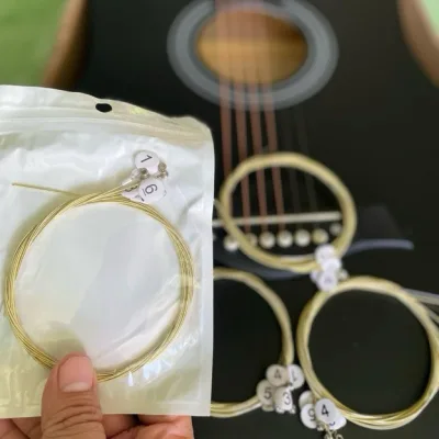 Bộ Dây Đàn Guitar Chống Rỉ Cao Cấp 6 Dây Âm Chuẩn