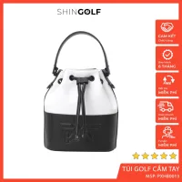 Túi xách tay Golf PXG cao cấp thời trang da mềm hai màu trắng đen túi Bucket