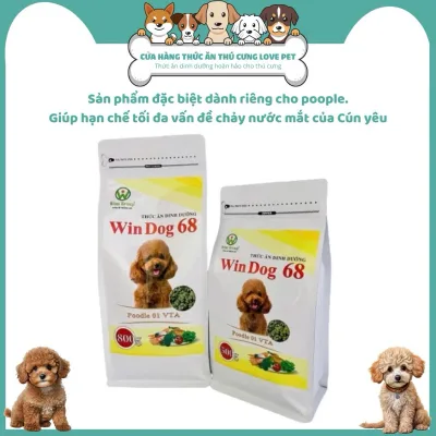 Thức Ăn Cho Chó Poodle Windog 68 Gói 500g/800G/3KG - Thức Ăn Thú Cưng Love Pet