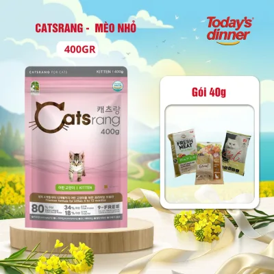 Thức ăn cho mèo nhỏ CATSRANG 400gr, hạt thức ăn khô nhập khẩu Hàn Quốc