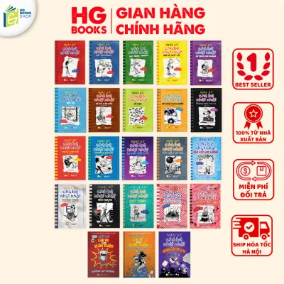 Sách Nhật Ký Chú Bé Nhút Nhát bản TIẾNG VIỆT lẻ 23 tập - Truyện tranh thiếu nhi Diary of A Wimpy Kid