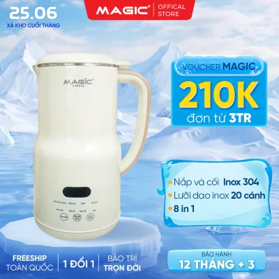 Máy nấu sữa hạt Magic A-99, 8 chức năng nấu, công suất 700W, bảo hành 12 tháng