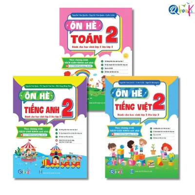 Sách - Ôn Hè Toán, Tiếng Việt Và Tiếng Anh Lớp 2 - Dành Cho Học Sinh Lớp 2 Lên Lớp 3