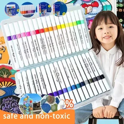 Bút vẽ acrylic gốc nước 12/24/36/48/60 màu, dụng cụ vẽ nghệ thuật DIY, sơn và graffiti, vật liệu văn phòng phẩm.