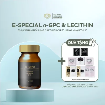 Thực Phẩm Bổ Sung E-SPECIAL α-GPC & LECITHIN Hỗ Trợ Cải Thiện Chức Năng Nhận Thức 180 Viên