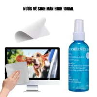 Nước vệ sinh màn hình laptop, điện thoại, máy tính bảng, tivi, kính mắt,... Dung dịch vệ sinh 100ML - Khăn lau màn hình