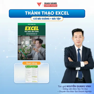 Sách Excel Ứng Dụng Văn Phòng ĐÀO TẠO TIN HỌC Từ Cơ Bản Đến Nâng Cao Tặng Video Bài Giảng - D01