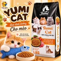 Thức ăn hạt cho mèo - 2 KG hạt nhỏ YUMI CAT thơm ngon bổ dưỡng vị cá hồi