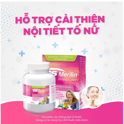 GS Merilin - Thực phẩm chức năng giúp cải thiện cơ thể thời kỳ tiền mãn kinh. Hỗ trợ giảm nguy cơ loãng xương