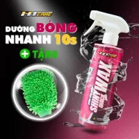Dưỡng bóng nhanh SHINY Quick Wax hiệu quả bóng nhanh, bảo vệ sơn & hiệu ứng lá sen dùng cho xe máy & ô tô - HTCARE