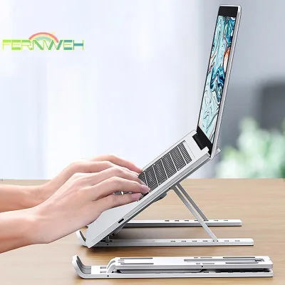 Giá đỡ máy tính xách tay đa năng Giá đỡ máy tính xách tay có thể điều chỉnh cho đế làm mát có thể gập lại chống trượt cho máy tính xách tay / máy tính bảng / điện thoại [MỚI]