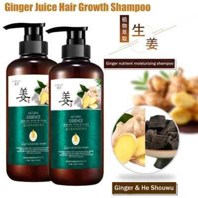 500ml nước gừng tăng trưởng tóc dầu gội chống rụng tóc dầu gội thúc đẩy tăng trưởng tóc dày hơn giảm gàu tóc giảm ngứa da đầu đàn ông & phụ nữ hói tái phát triển tóc dày tóc tăng trưởng dầu gội chăm sóc chất lỏng dày hơn dầu gội tóc
