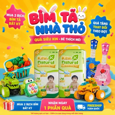 BỈM TÃ KITIN NATUARAL, ĐỦ SZ TÃ DÁN ĐẾN TÃ QUẦN. BỈM TRÀ XANH KHÁNG KHUẨN
