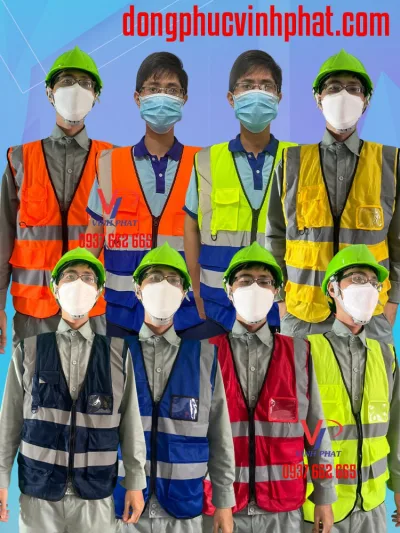 Áo Lưới Gile Phản Quang BẢO HỘ LAO ĐỘNG palide cao cấp Cho Công nhân Công trình, Thợ Xây, Vệ sinh, Kĩ Sư Xây Dựng ÁO PHẢN QUANG BAN ĐÊM PHÁT SÁNG