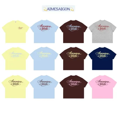 A6 Aimesaigon Áo Thun Boxy Local Brand Form Rộng Tay Ngắn Cotton 250gsm "CHỮ KÍ" Nam Nữ Unisex Hot Trend Mùa Hè