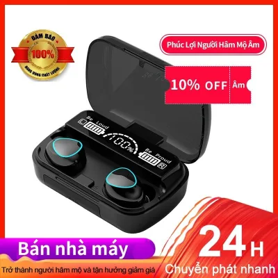Tai nghe Bluetooth không dây M10 , Hỗ trợ mọi hệ điều hành , Chất lượng âm thanh siêu đỉnh , Bluetooth cảm ứng siêu nhạy