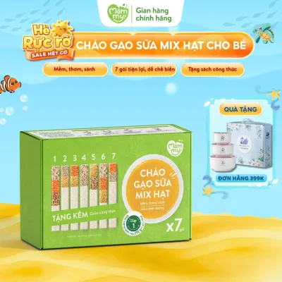 Mammy's Mixed Grain Rice and Milk Porridge Is a Nutritious Porridge Supplement for Babies from 6-8 Months.