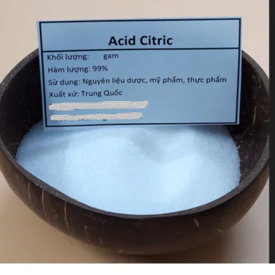 500g Acid citric nguyên liệu dược mỹ phẩm thực phẩm axit citric hàm lượng 99% cấp Mỹ phẩm thực phẩm