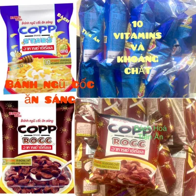 Lốc 10 Gói Bánh ngũ cốc Ăn sáng Copp Rocc Chips 20g 10 Vitamin và khoáng chất ( Siêu ngon )