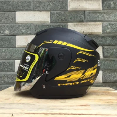 3/4 Helmet with Glasses Stamp 46 Rzx - All Colors