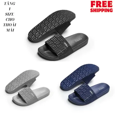 Dép Lê Nam Nữ Đúc Liền Nguyên Khối PVC Quai Ngang Siêu Bền Đẹp Chống Nước Chống Trơn Trượt Slipper