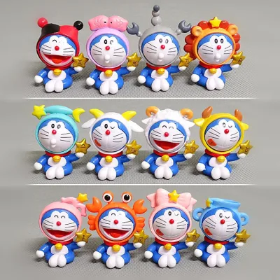 Bộ 12 Mô Hình Nhân Vật Doraemon Tượng Trưng 12 Chòm Sao, Mô Hình Decor Trang Trí, Bộ Sưu Tập Nhân Vật Yêu Thích