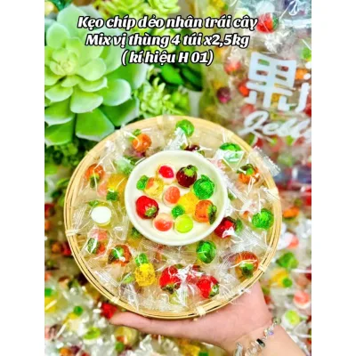 Kẹo Dẻo Chip Chip viên mini 300G - Kẹo Dẻo 4D Bánh kẹo Tết - Bánh kẹo đồ ăn vặt