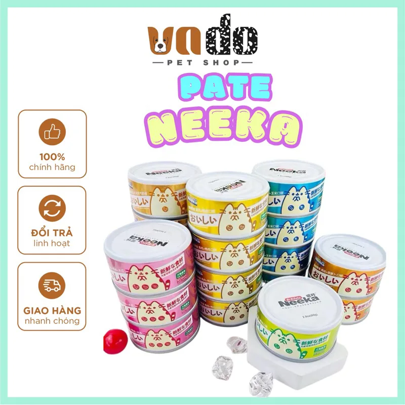 Pate Neeka gravy và neeka mousse cho chó mèo thơm ngon, dinh dưỡng, siêu rẻ