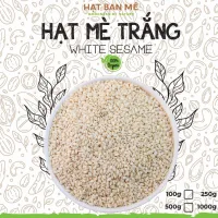HẠT MÈ TRẮNG THUẦN CHỦNG HỮU CƠ TỰ NHIÊN 100g-250g-500g ( Hạt vừng sống) dùng nấu chè, làm bánh & sữa, muối mè, bơ.