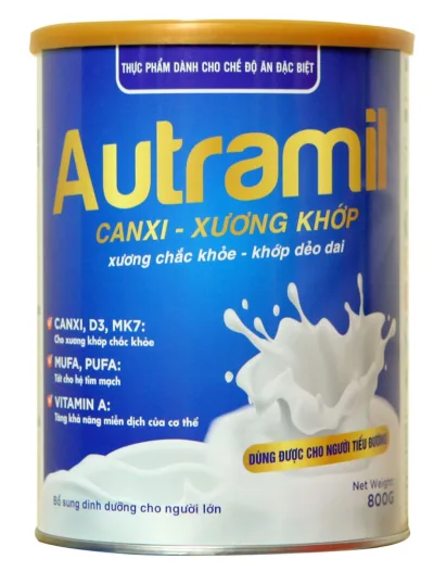 Sữa Bột Canxi Autramil - Xương Chắc Khỏe, Khớp Dẻo Dai - Thực Phẩm Dành Cho Chế Độ Ăn Đặc Biệt