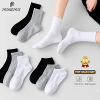 Tất vớ nam nữ chất liệu vải Hàn co giãn bốn chiều, kiểu dáng trơn phong cách hiện đại - Cherry Shop