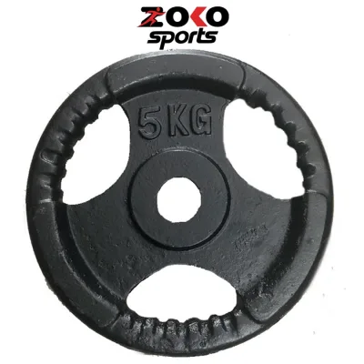 Tạ gang 5kg tập gym, bánh tạ gang 3 lỗ phi 30 , đĩa tạ sắt tập gym loại 1 giá rẻ - ZOKO SPORT