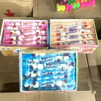 Hộp 30 gói kẹo dẻo hình bánh bao có nhân, Mashmallow ( gói 6 cái)