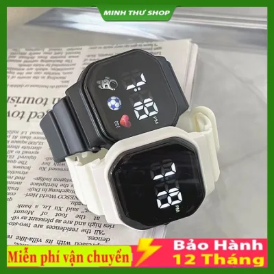 Đồng hồ nữ LED phong cách bóng đá Đồng hồ thể thao dành cho sinh viên trẻ em Đồng hồ kỹ thuật số