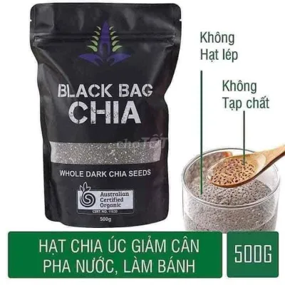 Hạt Chia Đen Black Bag Túi 500g