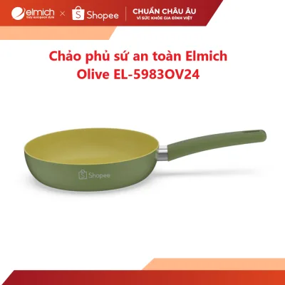 Chảo chống dính Ceramic Elmich Olive EL5983 size 24,26cm