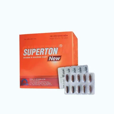 Superton New Multivitamin Tablets Help: Boost the Body's Energy. Refreshing Spirit. Supplementing Essential Vitamins and Minerals. S.P.M. Joint Stock Company