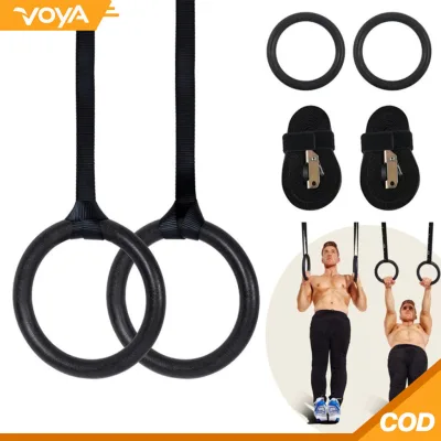 Bộ 2 Vòng Treo Gymnastic Rings Hỗ Trợ Tập Dip Với Xà Đơn, GYM Ring Ngoài Trời