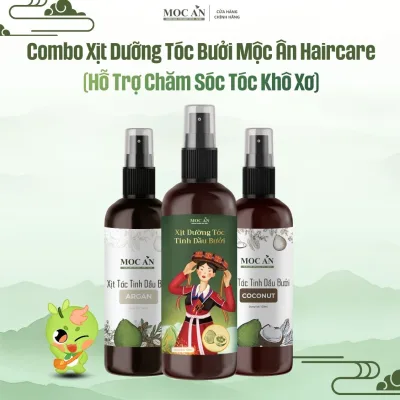 Moc an Haircare Grapefruit Hair Spray Combo – Argan & Coconut Oil | Supports the Care of Dry, Frizzy, and Easily Tangled Hair.