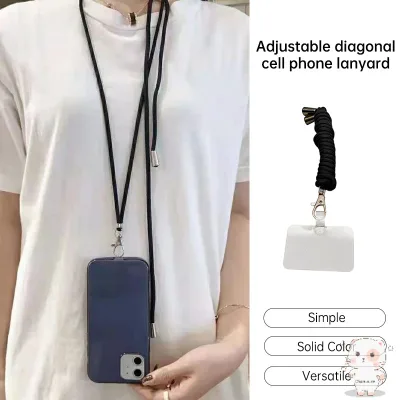 Dây đeo điện thoại đa năng có thể điều chỉnh Dây đeo điện thoại đeo chéo Dây đeo điện thoại đơn giản màu trơn