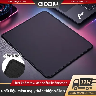 AIODIY Pad chuột (tấm lót chuột) dày chống trượt, chống mài mòn, viền khóa chắc chắn- Dùng cho máy tính/văn phòng/gaming