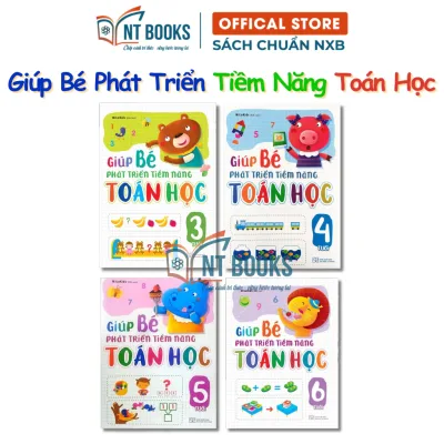 Combo 4 Cuốn Sách Giúp Bé Phát Triển Tiềm Năng Toán Học Cho Trẻ Từ 3-6 Tuổi - ML