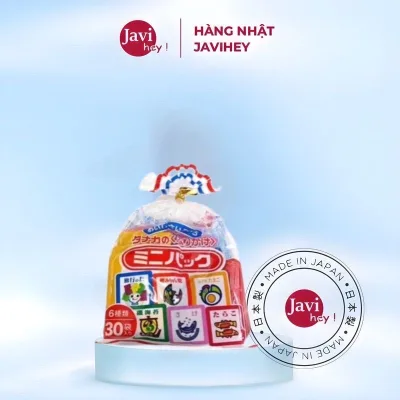 Gia vị rắc cơm Furikake Nhật Bản cho bé ăn dặm 6 vị gồm 30 gói nhỏ (Date 2025)