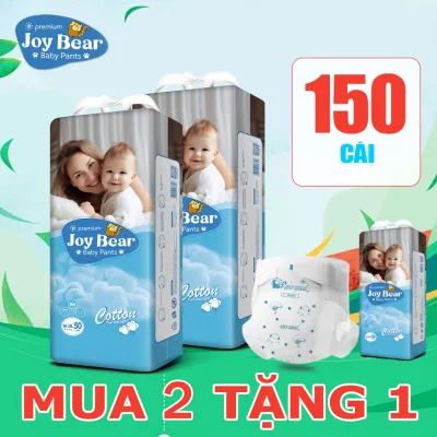 JoyBear [Mua 2 tặng1] 150 miếng tã quần Pull-up cho bé tã chuyên nghiệp dùng một lần, thoải mái vừa vặn tã làm mới (NB/S/M/L/XL/XXL/XXXL)