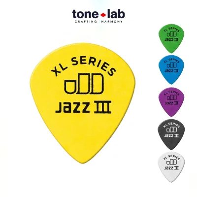 Phím đàn Tortex Jazz III XL Jim Dunlop Guitar Pick 0.73mm, 0.88mm, 1.00mm, 1.14mm, 1.35mm, 1.5mm