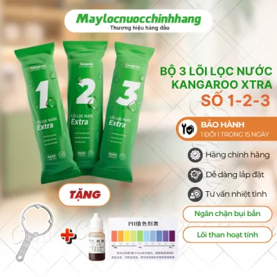 Bộ 3 lõi lọc nước Kangaroo số 1 2 3 đem lại hiệu quả tối ưu cho máy lọc nước