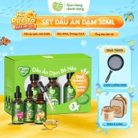 Dầu ăn dặm cho bé Mămmy Cá hồi, Hạt lanh, Olive, Bơ, Gấc, Óc chó bổ sung DHA bé 6 tháng, chai 30ml