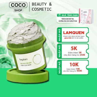 Mặt Nạ Đất Sét Giảm Mụn Beplain Đậu Xanh 120ml Sạch Sâu Sáng Da Giảm Mụn Hiệu Quả Chính Hãng