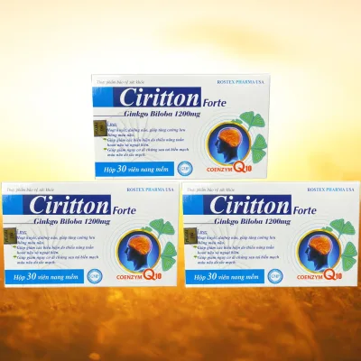 Combo of 3 Boxes of Ciritton Forte Blue - Rostex - Vinaphar - Purifying Vitamins - Multivitamins