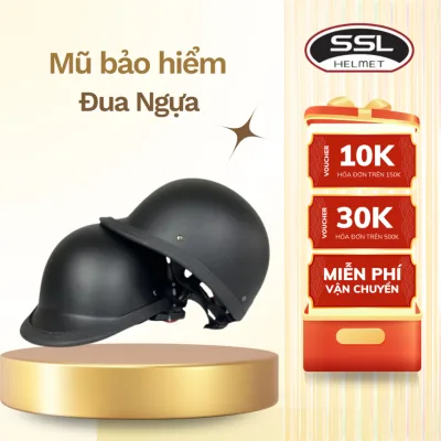Nón Đua Ngựa Thời Trang Thiết Kế Gọn Nhẹ Mũ Bảo Hiểm Lưỡi Trai Nửa Đầu Đua Ngựa Đi Trong Phố